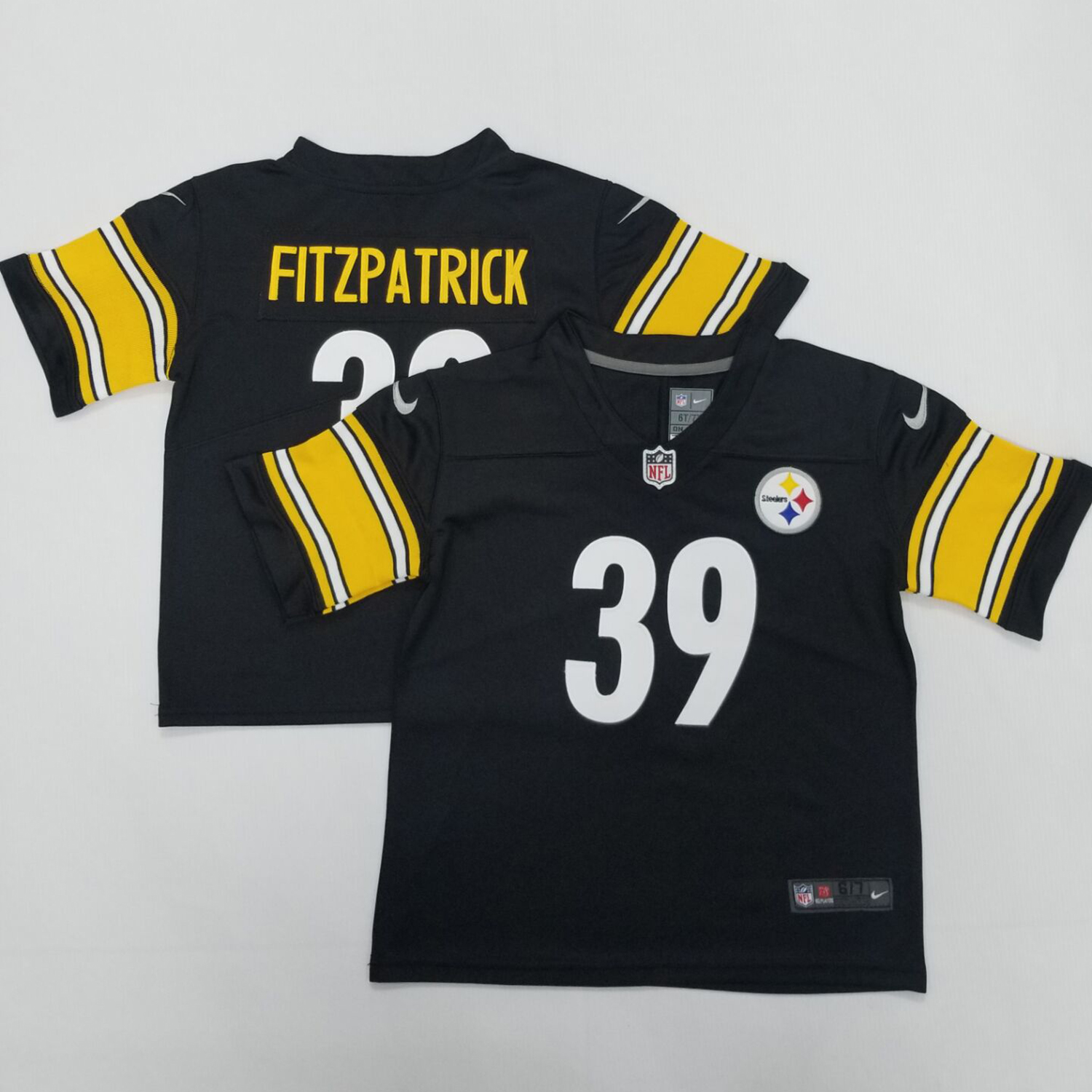 Toddler Nike Pittsburgh Steelers #39 Minkah Fitzpatrick Black Team Color Stitched NFL Vapor Untouchable Limited Jersey